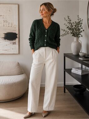 ARITZIA Sunday Best Evergreen Peggy Cardigan Size SMALL
